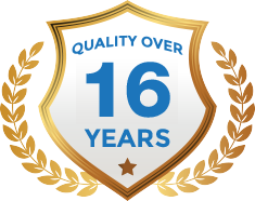 16 years logo